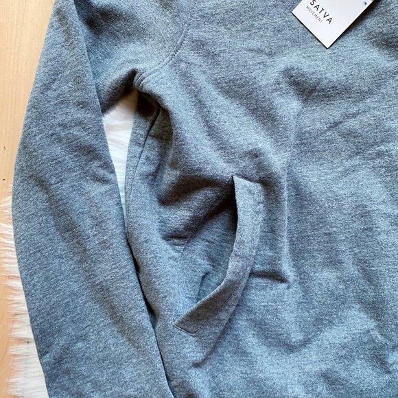 Satva NWT gray diagonal asymmetrical zip jacket - Picture 4 of 6